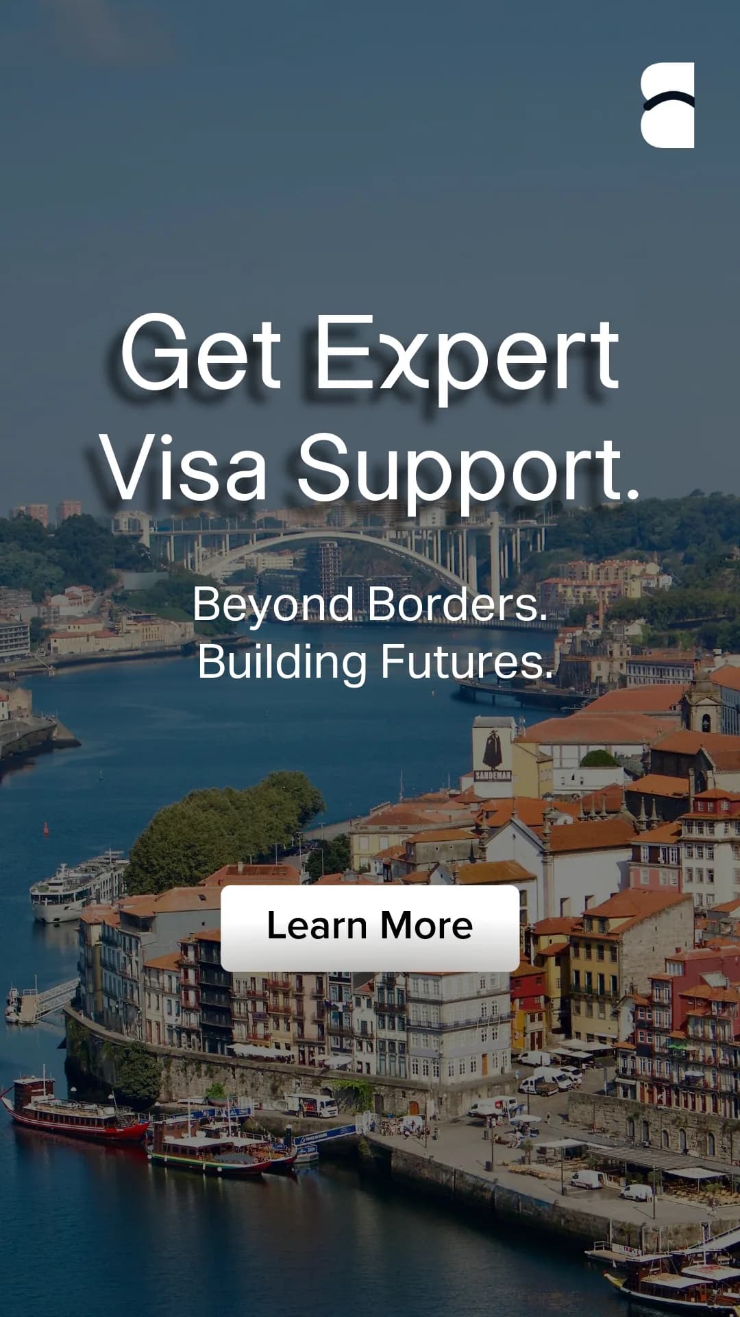 Get expert visa support. Beyond borders, building futures.