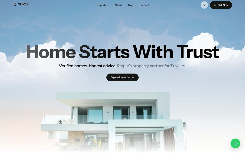 Shree Properties website